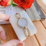 Bulova Crystal Collection Mother of Pearl Dial Gold Steel Strap Watch for Women - 98L225 Authentic Buy Shop Now