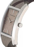 Burberry Nova Check Silver Dial Two Tone Leather Strap Watch For Women - BU9404 Authentic Buy Shop Now