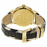 Burberry The City Gold Dial Black Leather Strap Watch for Men - BU9032 Authentic Buy Shop Now