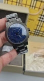 Burberry The City Navy Blue Dial Black Steel Strap Watch for Men - BU9365 Authentic Buy Shop Now