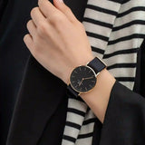Daniel Wellington Classic Cornwall Black Dial Black NATO Strap Watch For Women - DW00100150 Authentic Buy Shop Now