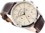 Fossil Forrester Chronograph White Dial Brown Leather Strap Watch for Men - FS5696 Authentic Buy Shop Now