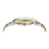 Versace V-Urban Quartz Silver Dial Two Tone Steel Strap Watch for Men - VELQ00519 Authentic Buy Shop Now