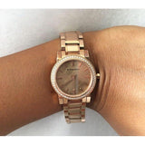 Burberry The City Diamonds Rose Dial Rose Gold Steel Strap Watch for Women - BU9225 Authentic Buy Shop Now