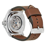 Fossil Modern Machine Automatic Skeleton White Dial Brown Leather Strap Watch for Women - ME3083 Authentic Buy Shop Now
