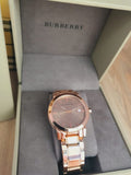 Burberry The City Rose Gold Dial Rose Gold Steel Strap Watch for Women - BU9034 Authentic Buy Shop Now
