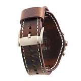Fossil Nate Chronograph Blue Dial Brown Leather Strap Watch for Men - JR1505 Authentic Buy Shop Now