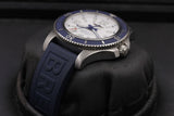 Breitling Superocean II Automatic 42mm White Dial Blue Rubber Strap Watch for Men - A17366D81A1S2 Authentic Buy Shop Now