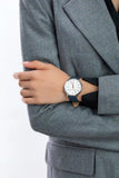 Michael Kors Pyper Quartz Silver Dial Blue Leather Strap Watch For Women - MK7244 Authentic Buy Shop Now