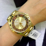 Marc Jacobs Henry Skeleton Gold Dial Gold Steel Strap Watch for Women - MBM3263 Authentic Buy Shop Now