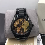 Michael Kors Layton Pave Black Dial Black Steel Strap Watch for Women - MK6091 Authentic Buy Shop Now
