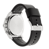 Fossil Modern Machine Chronograph Black Dial Black Leather Strap Watch for Men - FS4928 Authentic Buy Shop Now