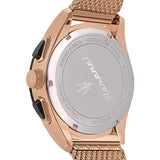 Maserati Traguardo 45mm Chronograph Rose Gold Mesh Strap White Dial Watch For Men - R8873612011 Authentic Buy Shop Now