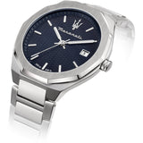 Maserati Stile Blue Dial Silver Steel Strap Watch For Men - R8853142006 Authentic Buy Shop Now