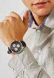 Hugo Boss Companion Black Dial Black Leather Strap Watch for Men - 1513543 Authentic Buy Shop Now