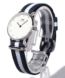 Daniel Wellington Classy Glasgow White Dial Two Tone NATO Strap Watch For Women - DW00100074 Authentic Buy Shop Now
