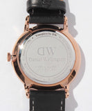 Daniel Wellington Dapper Sheffield White Dial Black Leather Strap Watch For Men - DW00100092 Authentic Buy Shop Now