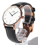 Daniel Wellington Dapper Sheffield White Dial Black Leather Strap Watch For Men - DW00100092 Authentic Buy Shop Now