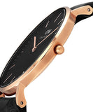 Daniel Wellington Classic Reading Black Dial Black Leather Strap Watch For Women - DW00100141 Authentic Buy Shop Now