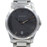 Gucci G Timeless Grey Dial Silver Steel Strap Watch For Women - YA126522 Authentic Buy Shop Now