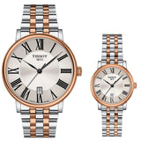 Tissot Carson Premium Lady Silver Dial Two Tone Steel Strap Watch For Women - T122.210.22.033.01 Authentic Buy Shop Now