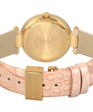 Versace Olympo Quartz White Dial Beige Leather Strap Watch for Women - VAN050016 Authentic Buy Shop Now