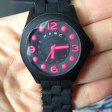 Marc Jacobs Pelly Black Dial Black Silicone Strap Watch for Women - MBM2543 Authentic Buy Shop Now