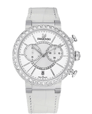 Swarovski Citra Sphere Chronograph White Dial White Leather Strap Watch for Women - 5027127 Authentic Buy Shop Now