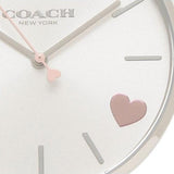 Coach Perry Silver Dial Pink Leather Strap Watch for Women - 14503516 Authentic Buy Shop Now