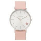 Coach Perry Silver Dial Pink Leather Strap Watch for Women - 14503516 Authentic Buy Shop Now
