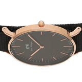 Daniel Wellington Classic Cornwall Black Dial Black NATO Strap Watch For Women - DW00100150 Authentic Buy Shop Now