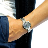 Tissot T Lady Flamingo Mother of Pearl Blue Dial Silver Steel Strap Watch For Women - T094.210.11.121.00 Authentic Buy Shop Now