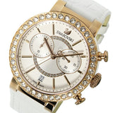 Swarovski Citra Sphere Chrono White Dial White Leather Strap Watch for Women - 5080602 Authentic Buy Shop Now