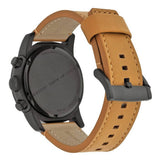 Marc Jacobs Larry Chronograph Black Dial Brown Leather Strap Watch for Men - MBM5053 Authentic Buy Shop Now