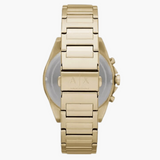 Armani Exchange Drexler Chronograph Gold Dial Gold Steel Strap Watch For Men - AX2602 Authentic Buy Shop Now