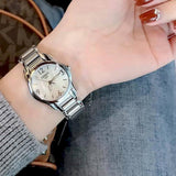 Tissot T Wave Mother of Pearl Dial Two Tone Steel Strap Watch For Women - T023.210.11.117.00 Authentic Buy Shop Now