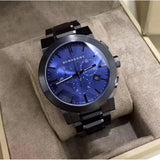Burberry The City Navy Blue Dial Black Steel Strap Watch for Men - BU9365 Authentic Buy Shop Now