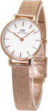 Daniel Wellington Petite Pressed Melrose White Dial Gold Mesh Bracelet Watch For Women - DW00100447 Authentic Buy Shop Now