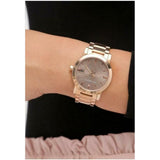 Burberry The City Light Brown Dial Rose Gold Steel Strap Watch for Women - BU9005 Authentic Buy Shop Now