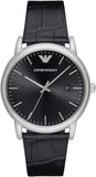 Emporio Armani Luigi Quartz Black Dial Black Leather Strap Watch For Men - AR2500 Authentic Buy Shop Now