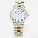 Marc Jacobs Baker White Dial Gold Steel Strap Watch for Women - MBM3440 Authentic Buy Shop Now