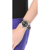 Marc Jacobs Larry Chronograph Black Dial Black Leather Strap Watch for Men - MBM5033 Authentic Buy Shop Now