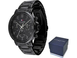 Tommy Hilfiger Daniel Black Dial Black Steel Strap Watch for Men - 1710383 Authentic Buy Shop Now