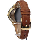 Michael Kors Whitley Quartz Gold Dial Brown Leather Strap Watch For Women - MK2428 Authentic Buy Shop Now