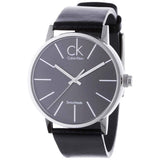 Calvin Klein Minimal Black Dial Black Leather Strap Watch for Men - K7621107 Authentic Buy Shop Now