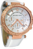 Michael Kors Parker White Diamonds Dial White Leather Strap Watch for Women - MK2281 Authentic Buy Shop Now