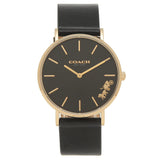 Coach Perry Black Dial Black Leather Strap Watch for Women - 14503333 Authentic Buy Shop Now