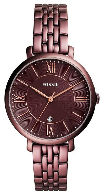 Fossil Jacqueline Brown Dial Brown Steel Strap Watch for Women - ES4100 Authentic Buy Shop Now