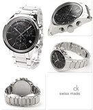 Calvin Klein Masculine Chronograph Black Dial Silver Steel Strap Watch for Men - K2H27104 Authentic Buy Shop Now