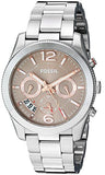 Fossil Perfect Boyfriend Taupe Dial Silver Steel Strap Watch for Women - ES4146 Authentic Buy Shop Now